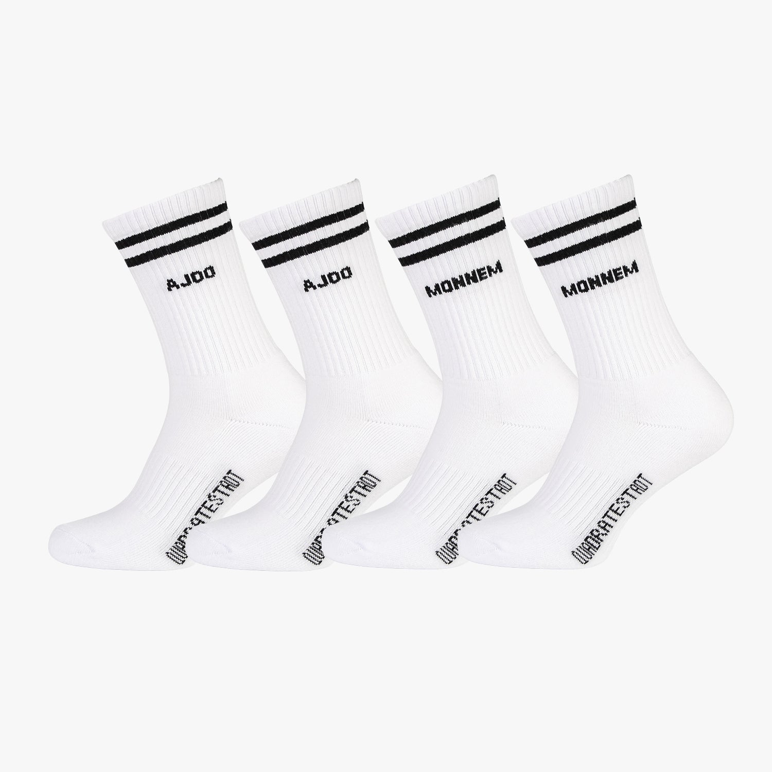 MONNEM + AJOO Socken 4er-Set Mix, Mannheim, Sportsocken, Tennissocken