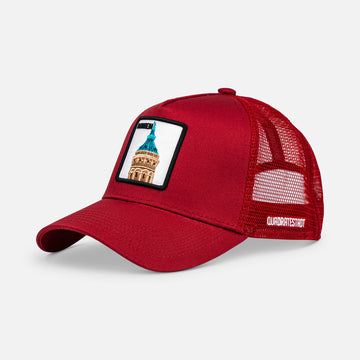 MANNHEIM WASSERTURM Trucker Cap mit Patch, Headwear, Kappe, bestickt