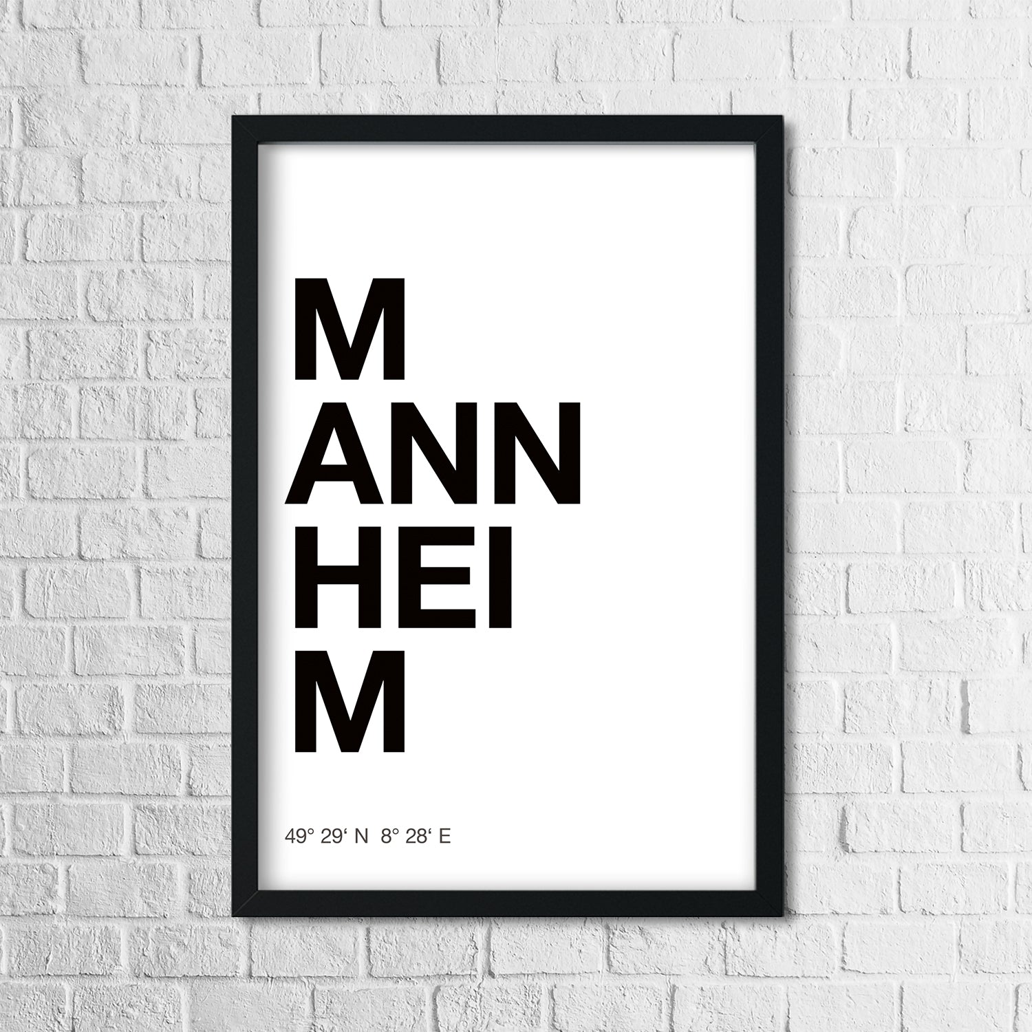 Mannheim Poster Minimalistisch